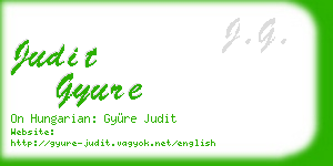 judit gyure business card